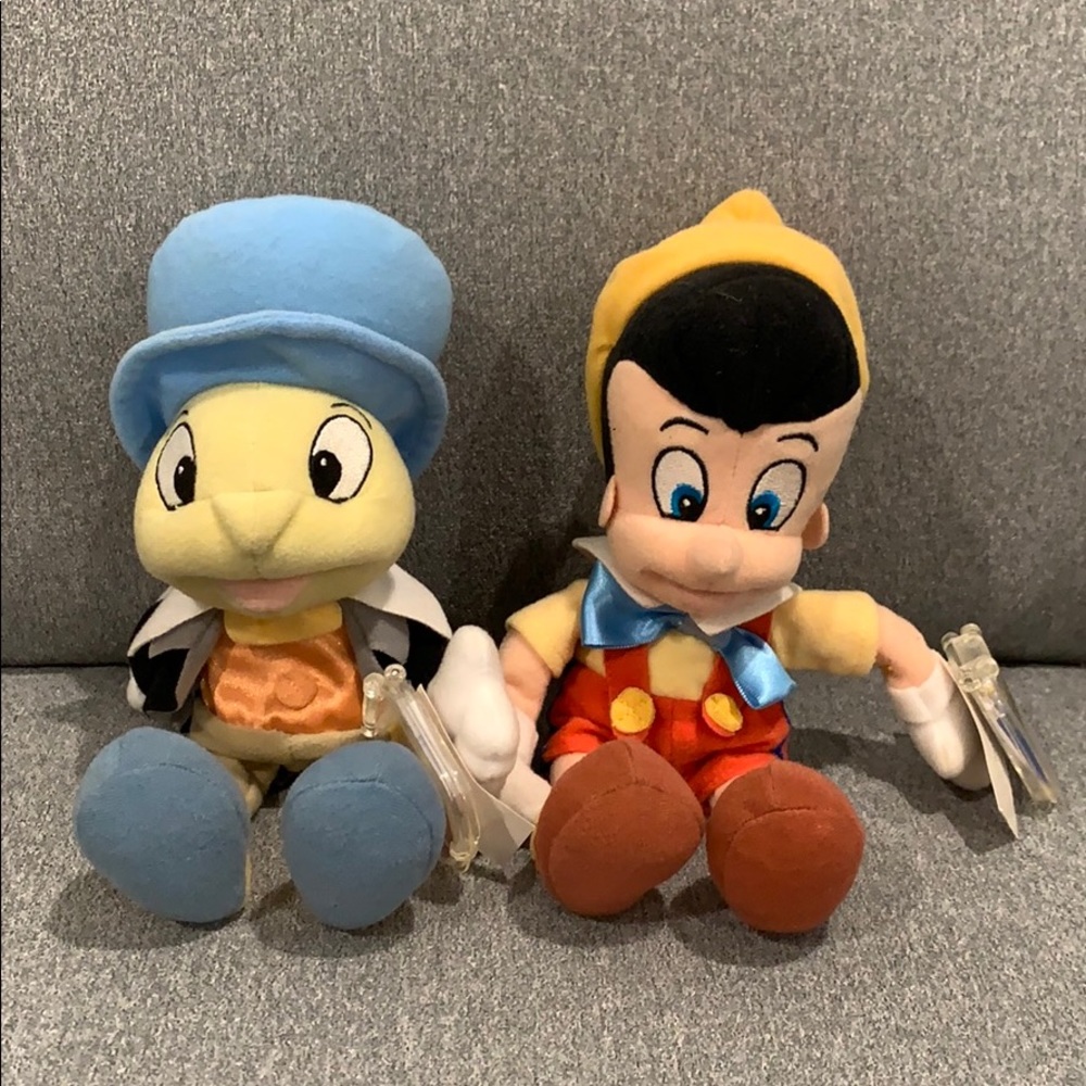 NWT Collectible Pinocchio & Jiminy Cricket Plush